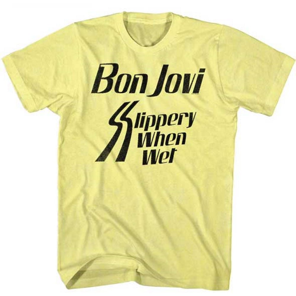 BON JOVI ボンジョヴィ - SLIPPERY WHEN / Tシャツ / メンズ - PGS